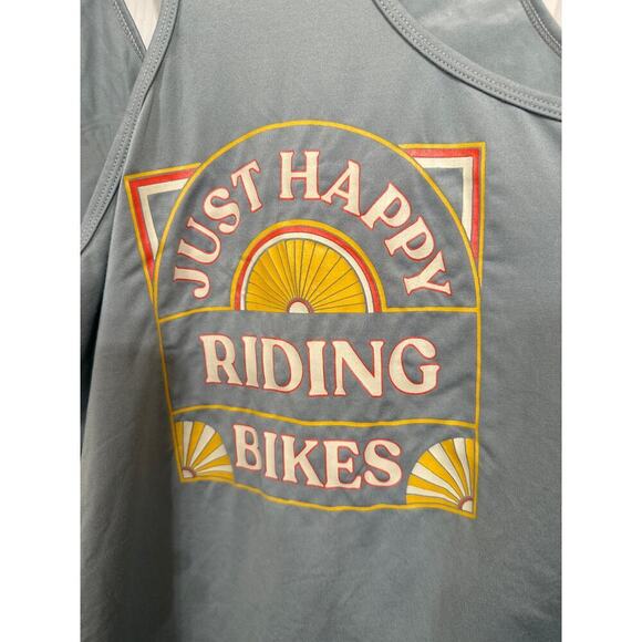 Pearl Izumi Women's Midland Graphic UPF Fast-Drying Tank in Dawn Grey Happy, L - Picture 7 of 9